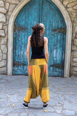 Salvari din bumbac strappy mov si visiniu [3]