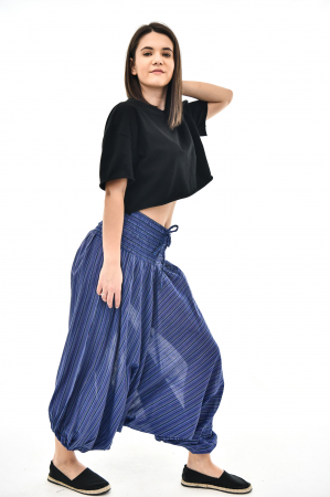 Salvari in dungi cu banda lata - Verde [8]