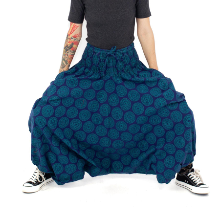 Salvari lejeri cu print Mandala - Indigo [0]