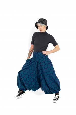 Salvari lejeri cu print Mandala - Indigo [4]