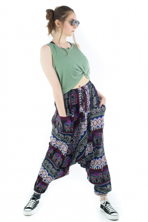 Salvari lejeri din rayon - Elephants [3]