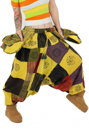 Șalvari - Salvari patch unicat cu buzunare supradimensionate - Model 1