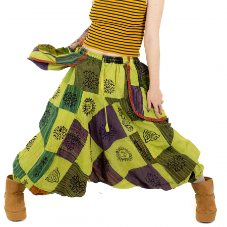 Șalvari - Salvari patch unicat cu buzunare supradimensionate - Model 42