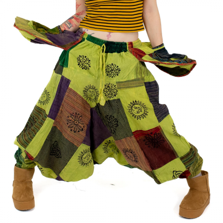 Șalvari - Salvari patch unicat cu buzunare supradimensionate - Model 45