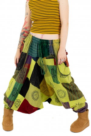 Șalvari - Salvari patch unicat cu buzunare supradimensionate - Model 50