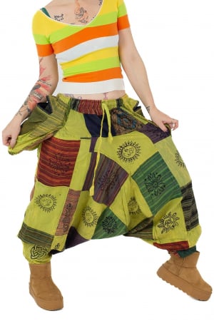 FEMEI - Salvari patch unicat cu buzunare supradimensionate - Model 54