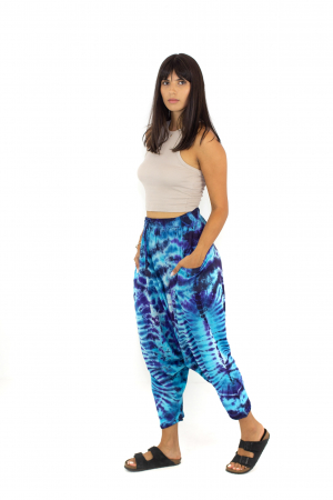 Salvari tie dye in nuante de albastru [2]