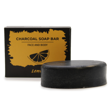 Produse pentru Baie - Săpun cu Cărbune Activ 85g – Lemon (Lămâie)