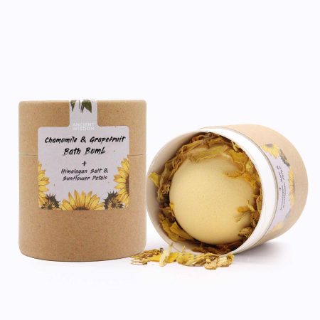 Produse pentru Baie - Set aromaterapie – Bombă de Baie Efervescentă, Sare de Himalaya și Flori de Lavand (Enchanting Heart Haven)