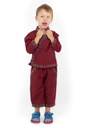 Set bluza si pantaloni pentru copii - Gri [0]