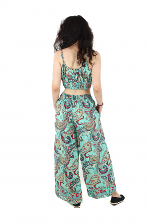 Set top tip bustiera si pantaloni cu croi drept - Model 1 [5]