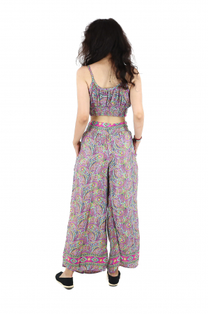 Set top tip bustiera si pantaloni cu croi drept - Model 2 [5]