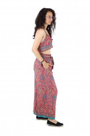 Set top tip bustiera si pantaloni cu croi drept - Model 4 [4]