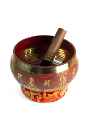 Singing Bowl cu simboluri tibetane - Marime Mare 17 cm - Model 10 [0]
