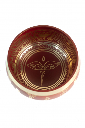Singing Bowl cu simboluri tibetane - Marime Mare 17 cm - Model 10 [1]