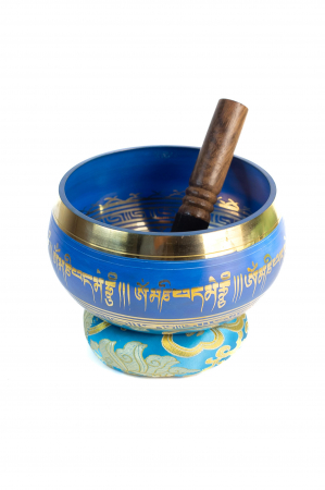 Singing Bowl cu simboluri tibetane - Marime Mare 17 cm  - Model 17 [0]