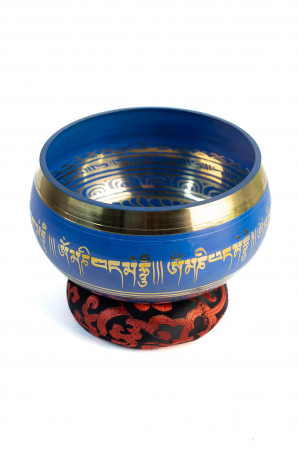 Singing Bowl cu simboluri tibetane - Marime Mare 17 cm  - Model 18 [2]