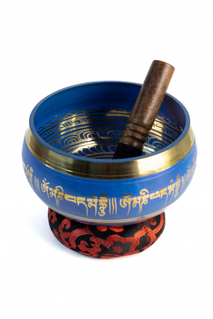 Singing Bowl cu simboluri tibetane - Marime Mare 17 cm  - Model 18 [0]