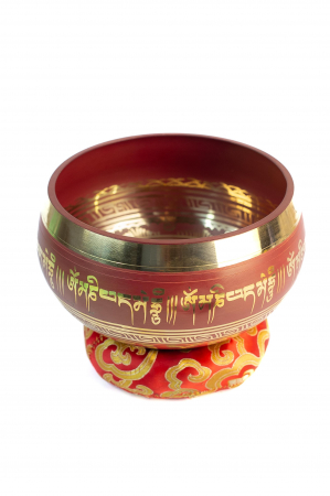 Singing Bowl cu simboluri tibetane - Marime Mare 17 cm  - Model 20 [2]