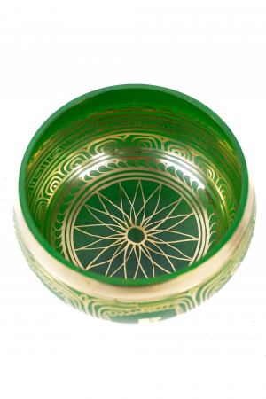 Singing Bowl cu simboluri tibetane - Marime Mare 17 cm - Model 5 [1]