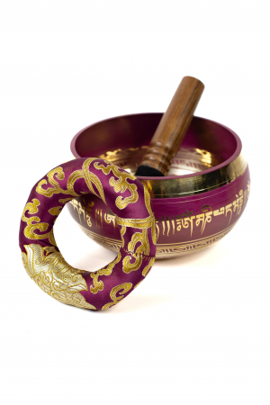 Singing Bowl cu simboluri tibetane - Marime Mare 17 cm - Model 8 [0]