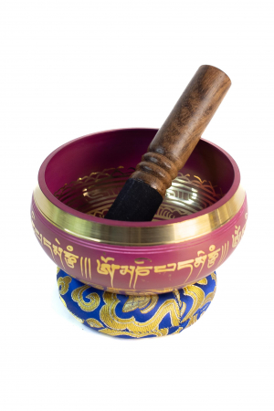 Singing Bowl cu simboluri tibetane - Marime Medie 13 cm - Model 11 [0]