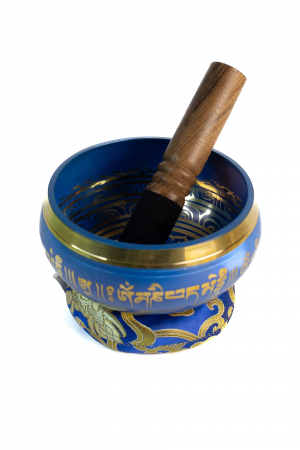 Singing Bowl cu simboluri tibetane - Marime Medie 13 cm - Model 14 [0]
