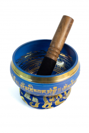 Singing Bowl cu simboluri tibetane - Marime Medie 13 cm - Model 17 [0]