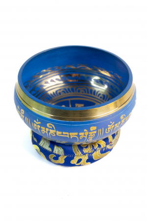 Singing Bowl cu simboluri tibetane - Marime Medie 13 cm - Model 17 [2]