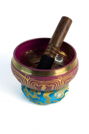 inging Bowl cu simboluri tibetane - Marime Medie 13 cm - Model 20 [0]