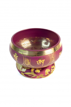 Singing Bowl cu simboluri tibetane - Marime Medie 13 cm - Model 22 [2]