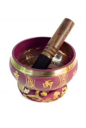 Singing Bowl cu simboluri tibetane - Marime Medie 13 cm - Model 22 [0]