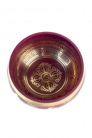 Singing Bowl cu simboluri tibetane - Marime Medie 13 cm - Model 22 [1]