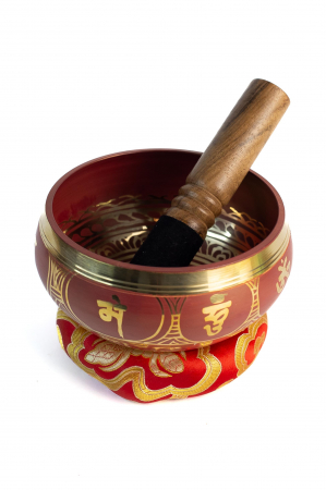 Singing Bowl cu simboluri tibetane - Marime Medie 13 cm - Model 24 [0]