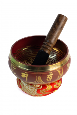Singing Bowl cu simboluri tibetane - Marime Medie 13 cm - Model 27 [0]