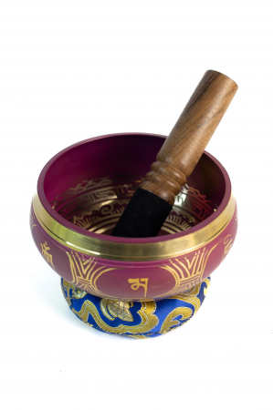 Singing Bowl cu simboluri tibetane - Marime Medie 13 cm - Model 30 [0]