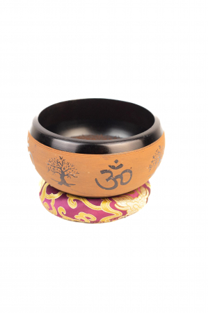 Singing Bowl din Pulbere de Pamant - Buddha Om de Lut - 16cm [2]