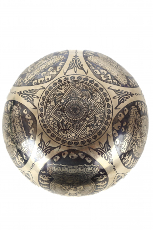 Singing Bowl - handmade - 20cm - 1270gr - 7 metale - 190Hz - Chenrezig as a compassion Buddha [2]