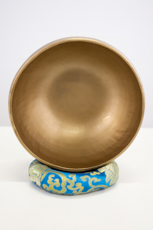 Singing Bowl Tibetan Autentic Forjat manual - Full Moon Antique Kata,  21 cm, 1,492 Kg [5]