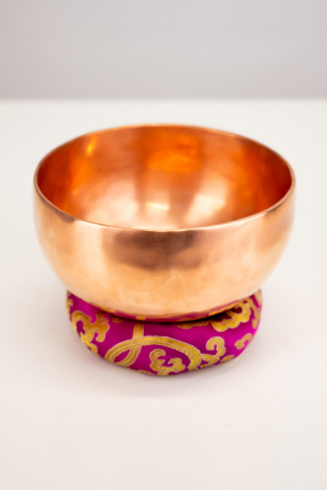 BOLURI TIBETANE - Singing Bowl Tibetan Autentic Forjat manual - Copper Color 16 cm, 0,716 kg