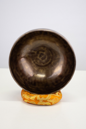 Singing Bowl Tibetan Autentic Forjat manual - Dark Tiger Antique 20 cm, 1,209 kg [2]