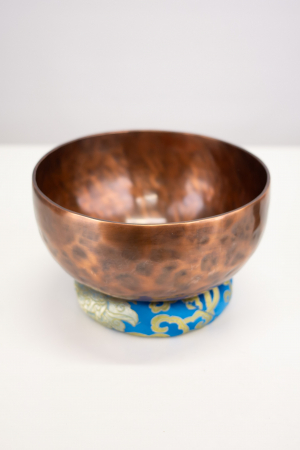 BOLURI TIBETANE - Singing Bowl Tibetan Autentic Forjat manual - Copper Antique 20 cm, 1,091 kg