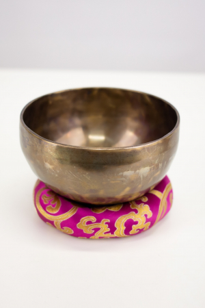 BOLURI TIBETANE - Singing Bowl Tibetan Autentic Forjat manual - Dark Tiger Antique, 14,5 cm, 0,587 kg
