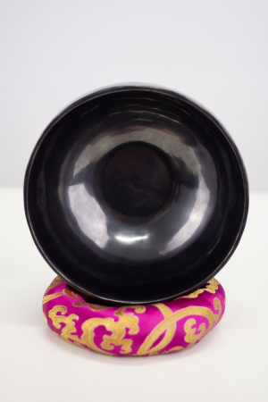 Singing Bowl Tibetan Autentic Forjat manual - Full Black, 15 cm, 0,650 Kg [2]