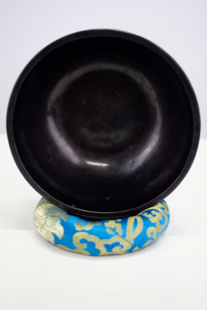 Singing Bowl Tibetan Autentic Forjat manual - Black & Gold Harmony, 19 cm,1,100 Kg [2]