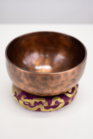 BOLURI TIBETANE - Singing Bowl Tibetan Autentic Forjat manual - Copper Antique ,  15,5 cm, 0754 Kg