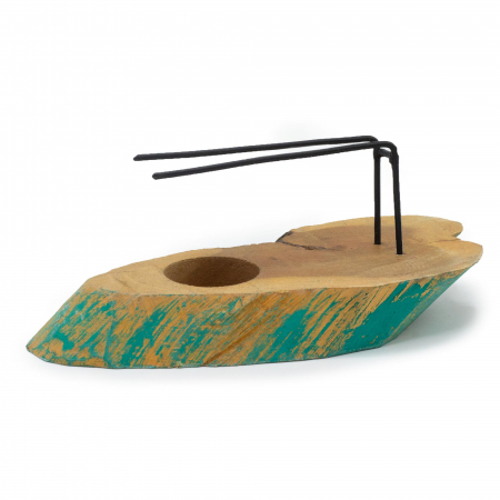 Accesorii - Suport Palo Santo -  Lemn Gamel Verde Spălat