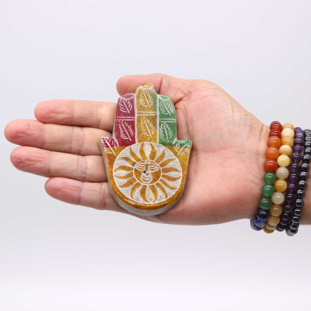 Suport pentru Betisoare din Steatit in forma de Mana - Sun [2]