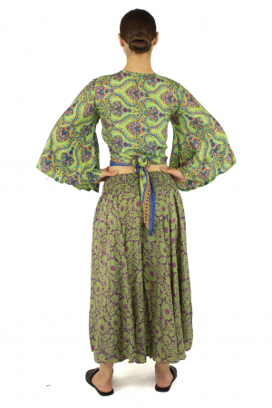 Top din material fluid cu imprimeu floral - Model 10 [3]