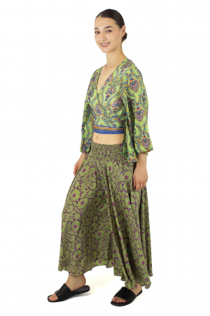 Top din material fluid cu imprimeu floral - Model 10 [2]